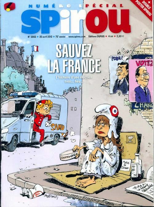 Livrenpoche : Spirou n°3863 : Sauvez a France - Collectif - Livre