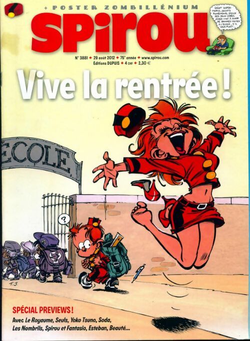 Livrenpoche : Spirou n°3881 : Vive la rentrée ! - Collectif - Livre