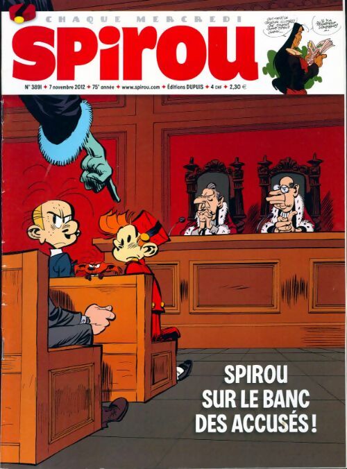 Livrenpoche : Spirou n°3891 : Spirou sur le banc des accusés - Collectif - Livre
