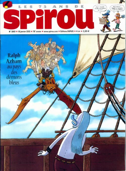 Livrenpoche : Spirou n°3901 : Ralph Azham au pays des démons bleus - Collectif - Livre