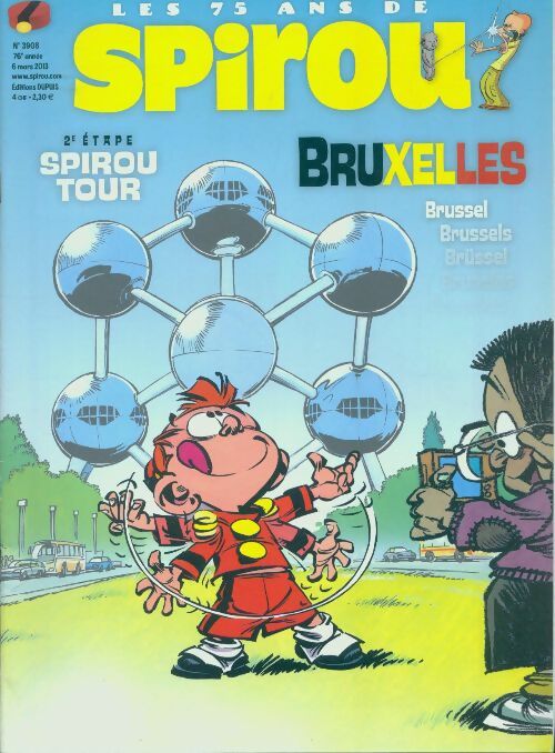 Spirou n°3908 : Bruxelles, 2e étape Spirou tour - Collectif -  Spirou - Livre