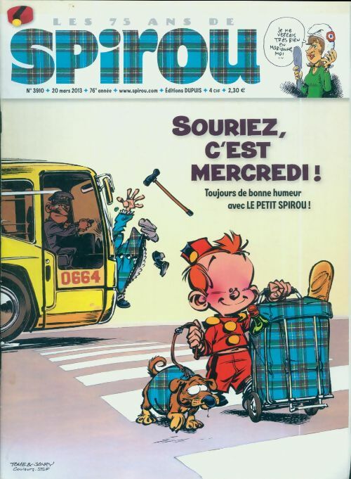 Livrenpoche : Spirou n°3910 : Souriez, c'est mercredi ! - Collectif - Livre