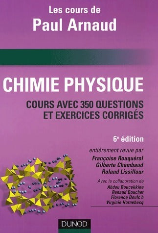 Livrenpoche : Chimie physique - Paul Arnaud - Livre