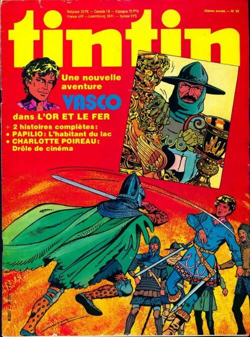 Livrenpoche : Tintin n°257 : Vasco - Collectif - Livre