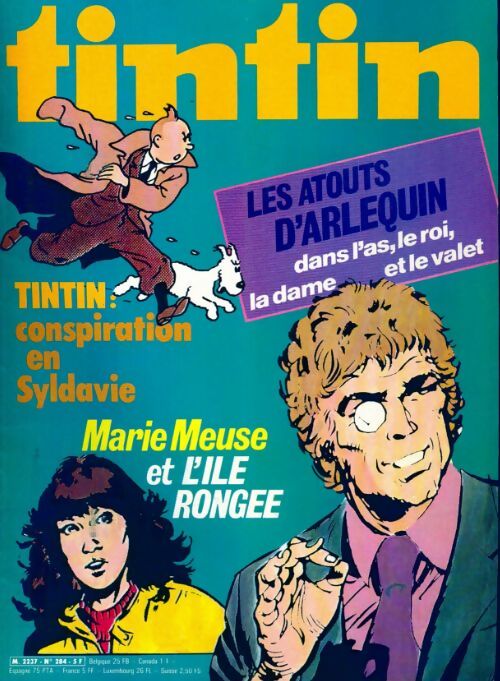 Livrenpoche : Tintin n°284 : Les atouts d'Arlequin - Collectif - Livre