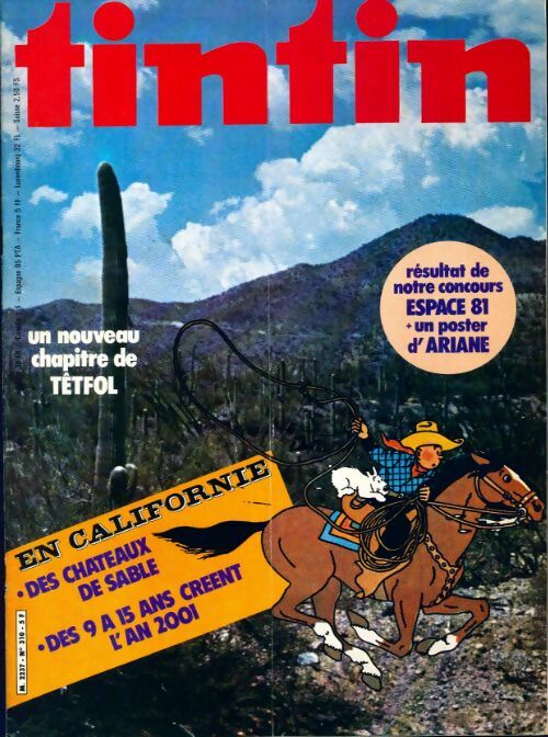 Tintin n°310 : En Californie - Collectif -  Tintin (revue) - Livre