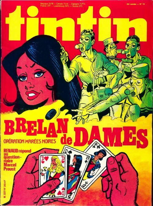Livrenpoche : Tintin n°243 : Brelan de dames - Collectif - Livre
