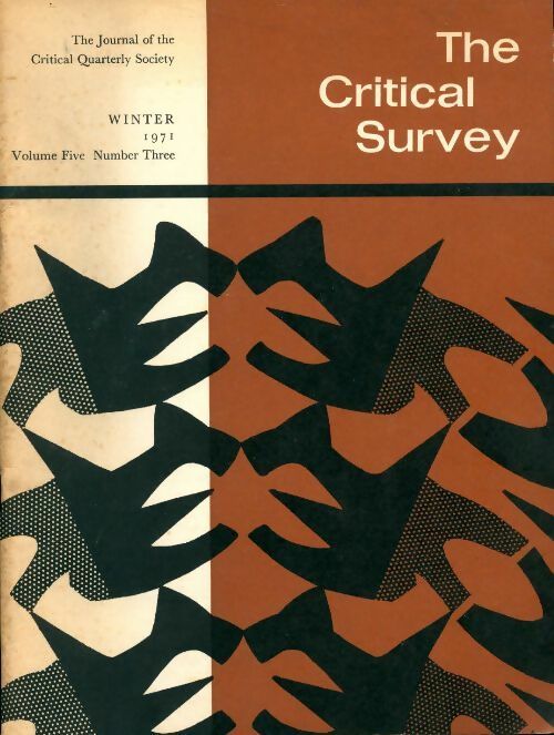 Livrenpoche : The Critical Survey 1971 Volume Five Number Three - Collectif - Livre