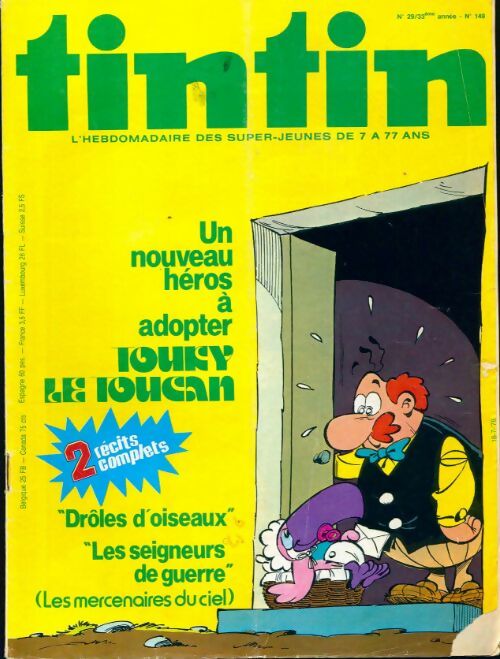 Livrenpoche : Tintin n°149 : Un nouveau héros à adopter : Touky le Toucan - Collectif - Livre
