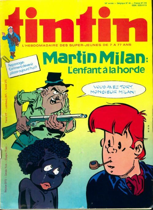 Livrenpoche : Tintin n°216 : Martin Milan - Collectif - Livre