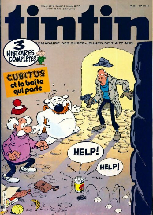 Livrenpoche : Tintin n°401 : Cubitus et la boîte qui parle - Collectif - Livre