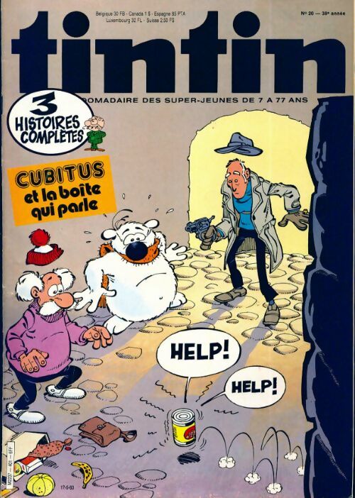 Tintin n°401 : Cubitus et la boîte qui parle - Collectif -  Tintin (revue) - Livre