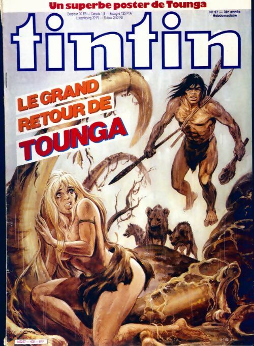 Livrenpoche : Tintin n°408 : Le grand retour de Tounga - Collectif - Livre