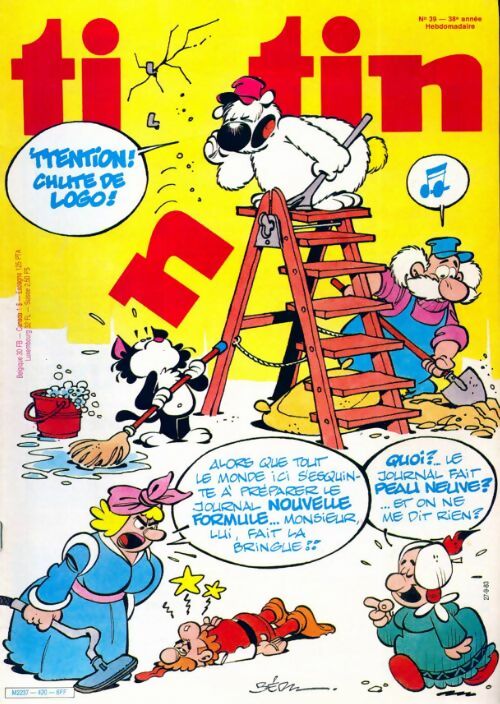 Tintin n°420 : 'ttention chute de logo - Collectif -  Tintin (revue) - Livre