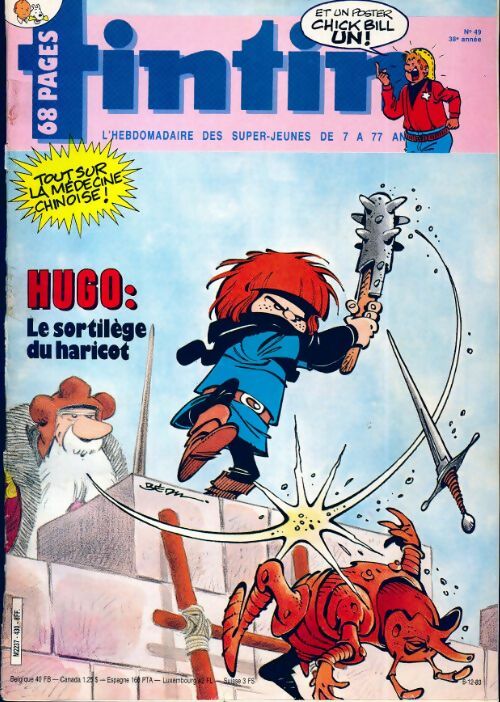 Livrenpoche : Tintin n°430 : Hugo : Le sortilège du haricot - Collectif - Livre