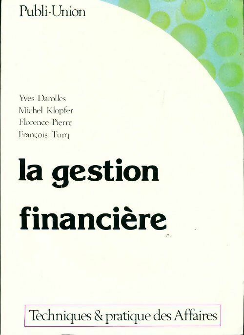 Livrenpoche : La gestion financière - Collectif - Livre