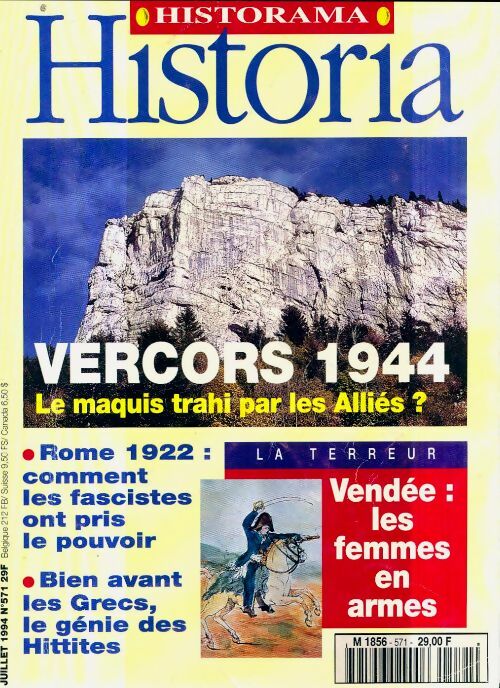 Livrenpoche : Historia n°571 : Vercors 1944 - Collectif - Livre
