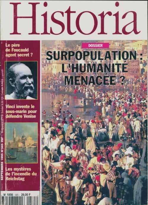 Livrenpoche : Historia n°585 : Surpopulation : l'humanité menacée ? - Collectif - Livre
