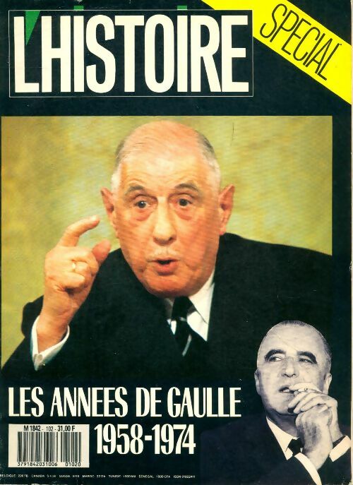 Livrenpoche : L'histoire n°102 : Les années De Gaulle - Collectif - Livre