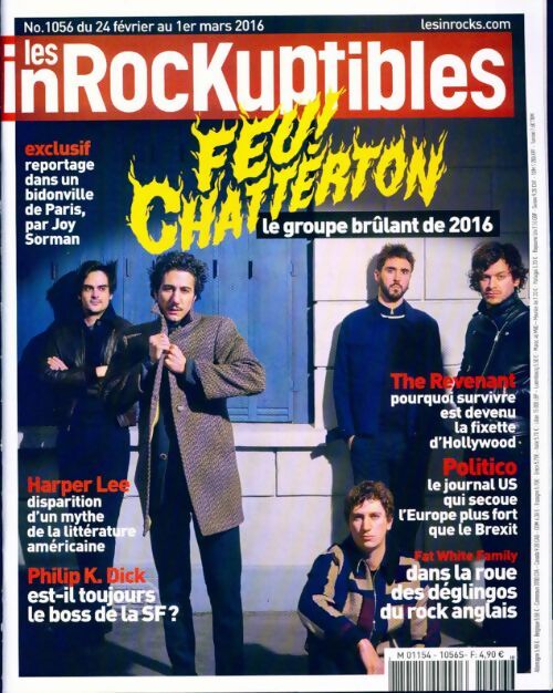 Livrenpoche : Les inRockuptibles n°1056 : Feu Chatterton - Collectif - Livre