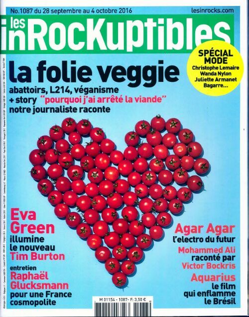 Livrenpoche : Les inRockuptibles n°1087 : La folie veggie - Collectif - Livre