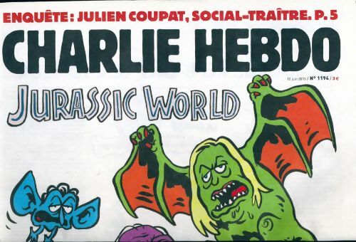 Livrenpoche : Charlie hebdo n°1194 : Jurassic World - Collectif - Livre