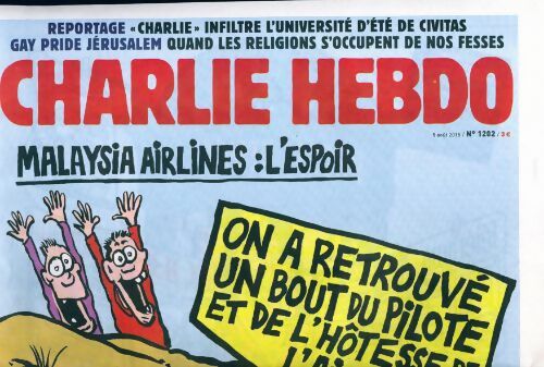 Livrenpoche : Charlie hebdo n°1202 : Malaysia Airlines : l'espoir - Collectif - Livre