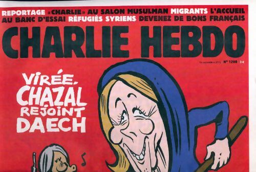Livrenpoche : Charlie hebdo n°1208 : Virée, Chazal rejoint DAECH - Collectif - Livre