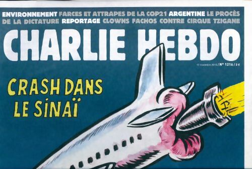 Livrenpoche : Charlie hebdo n°1216 : Crash dans le Sinaï - Collectif - Livre