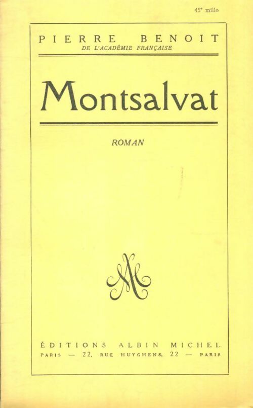 Livrenpoche : Montsalvat - Pierre Benoit - Livre