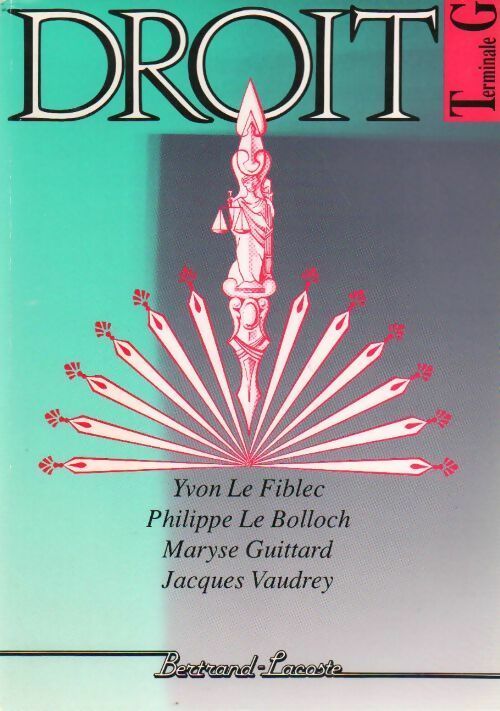 Livrenpoche : Droit terminale G - Collectif - Livre