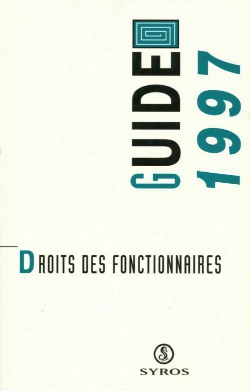 Livrenpoche : Droits des fonctionnaires 1997 - CFDT - Livre