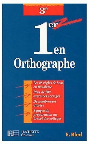 Livrenpoche : 1er en orthographe 3e - Edouard Bled - Livre