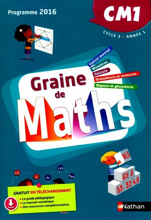 Graine de maths CM1 - Collectif -  Nathan GF - Livre