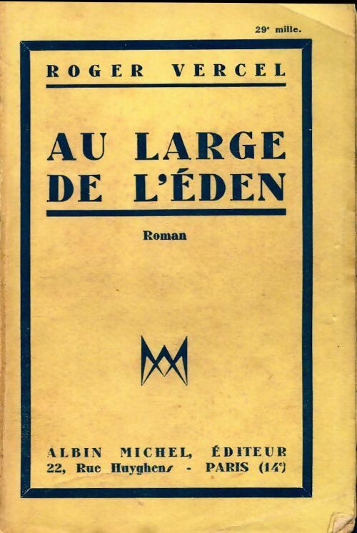 Livrenpoche : Au large de l'Eden - Roger Vercel - Livre