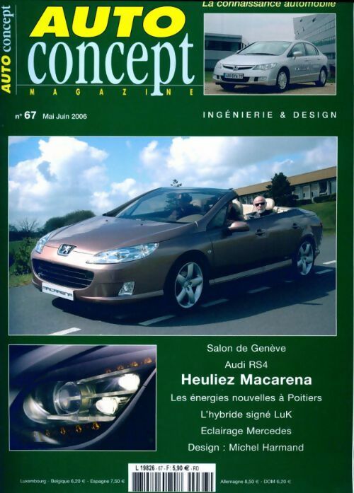 Livrenpoche : Auto concept n°67 - Collectif - Livre