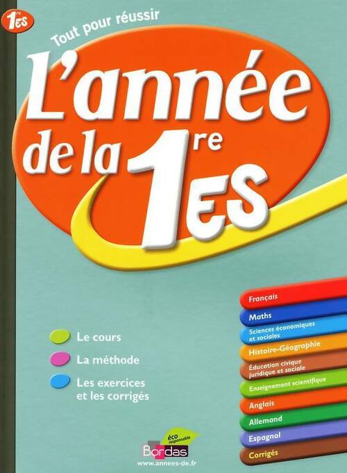 Livrenpoche : L'année de la 1ère ES - Sophie Pailloux-Riggi - Livre