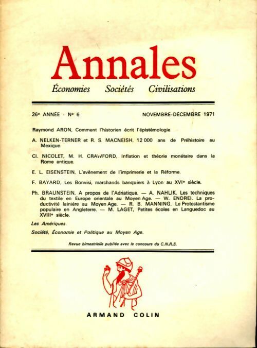 Livrenpoche : Annales 26e année n°6 - Collectif - Livre