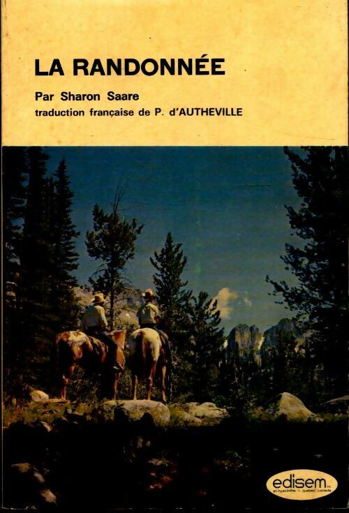 La randonnée - Sharon Saare -  Edisem - Livre