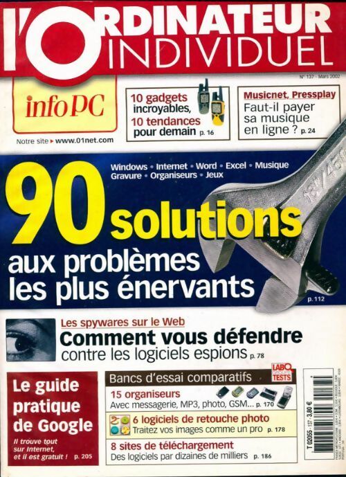 Livrenpoche : L'ordinateur individuel n°137 : 90 solutions aux problèmes les plus énervants - Collectif - Livre
