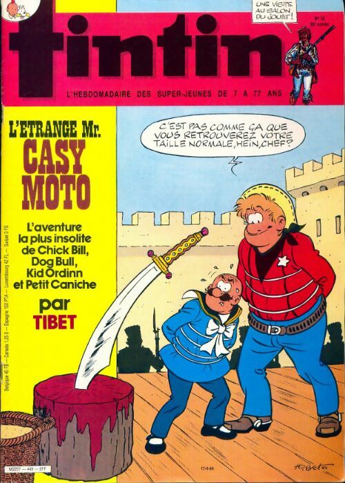 Livrenpoche : Tintin n°449 : L'étrange Mr Casy Moto - Collectif - Livre