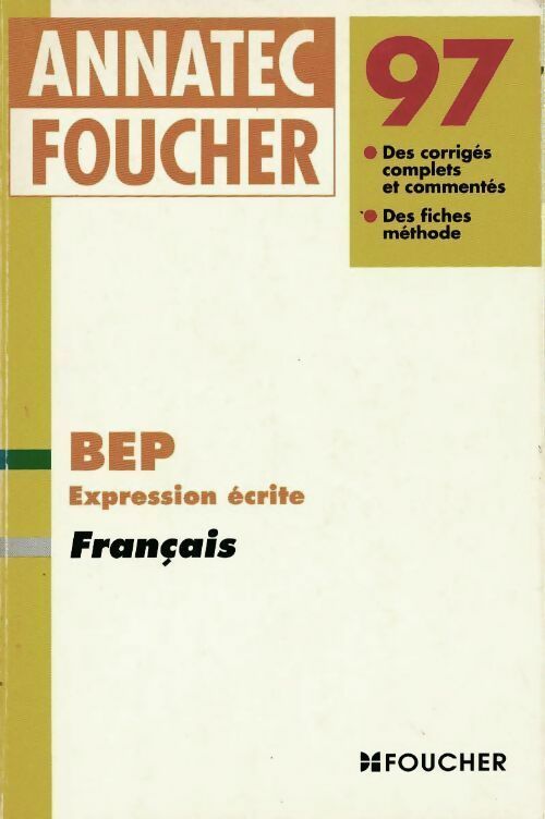 Livrenpoche : Français BEP 1997 - Jean Glorieux - Livre