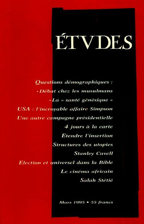 Livrenpoche : Etudes n°382-3 - Collectif - Livre