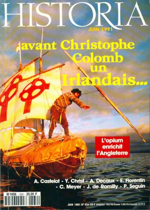 Livrenpoche : Historia n°534 : Avant Christophe Colomb un irlandais... - Collectif - Livre