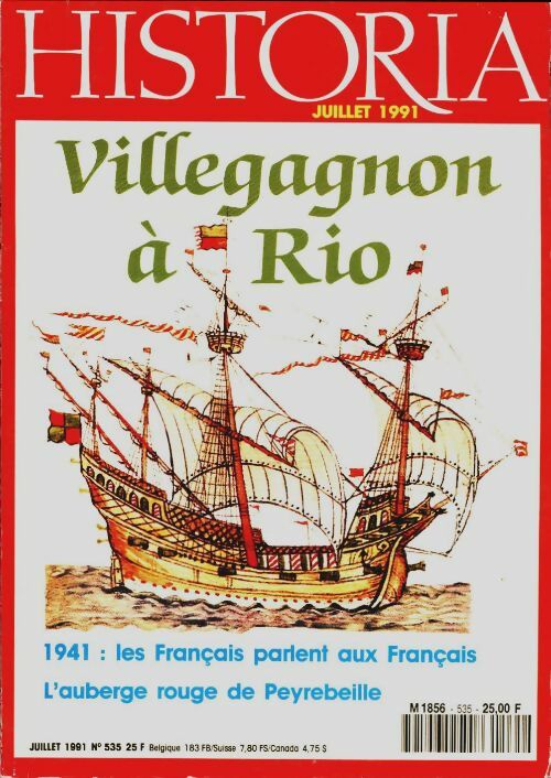 Livrenpoche : Historia n°535 : Villegagnon à Rio - Collectif - Livre