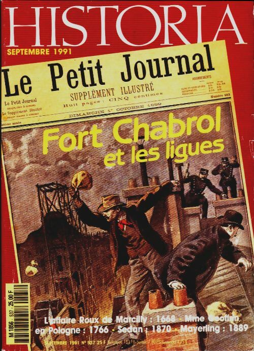 Livrenpoche : Historia n°537 : Fort Chabrol et les ligues - Collectif - Livre