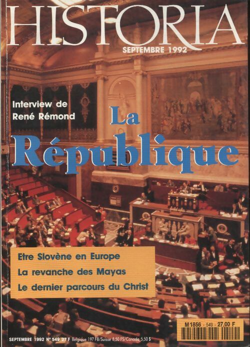 Livrenpoche : Historia n°549 : La république - Collectif - Livre