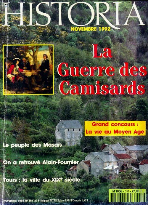 Livrenpoche : Historia n°551 : La guerre des camisards - Collectif - Livre