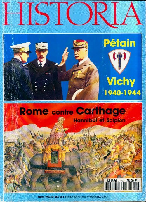 Livrenpoche : Historia n°555 : Rome contre Carthage - Collectif - Livre