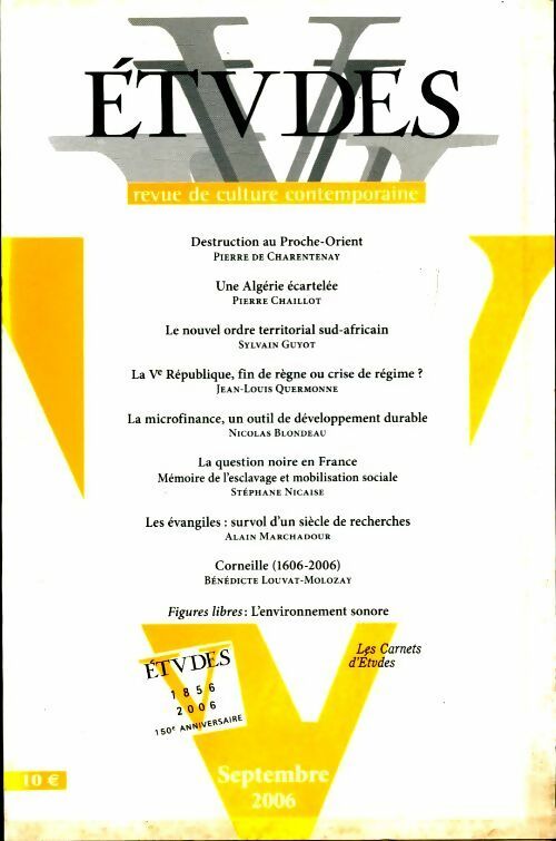 Livrenpoche : Etudes n°405-3 - Collectif - Livre